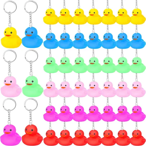 Miniatura 9 de Deekin Pride Rainbow Rubber Ducks Keychain Gay Pride Cruise Rubber Ducks for Colorful Birthday LGBT Party Favors Gift Favors
