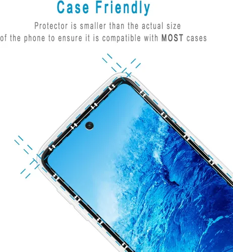 Miniatura 5 de Paquete de 2 protectores de pantalla de privacidad para Motorola Moto G 5G (2024), vidrio templado antiespía, sin burbujas, compatible con fundas