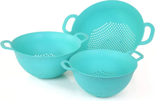 Mintra Colador 3 piezas - Verde azulado