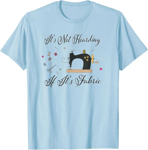 Miniatura 92 de It's Not Hoarding If Its - Camiseta de costura para acolchado, Blanco, S
