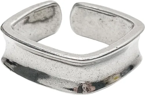 Anillos de banda ancha de plata de ley 925 vintage hechos a mano para mujeres/hombres, anillo ajustable para el pulgar