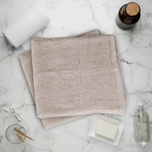 Miniatura 8 de Toallas de baño_Paquete de 12 toallas de baño beige (paquete de 12, 27 pulgadas de ancho x 54 pulgadas de largo), color beige, toalla de algodón