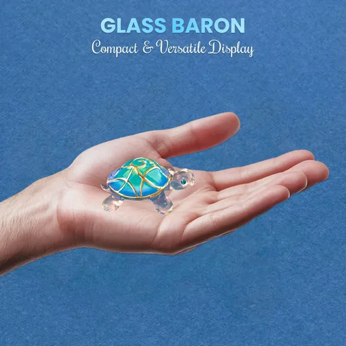 Miniatura 3 de Glass Baron Figura de cristal Tiffany la tortuga