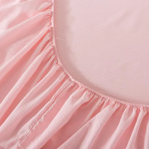 Miniatura 8 de Juego de ropa de cama de 5 piezas con lazo rosa para niñas, tamaño individual, ropa de cama Kawaii en una bolsa con sábanas de microfibra suave