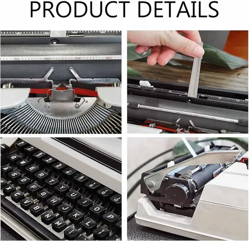 Miniatura 2 de Máquina de escribir a la antigua, clásica nostalgia portátil retro máquina de escribir manual, perfecta para escribir novelas en cualquier lugar
