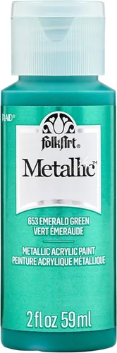 Miniatura 12 de FolkArt Pintura Acrílica Metálica para Manualidades, Fucsia Chispeante 60 ml Pintura Premium con Acabado Metálico, Perfecta para Aplicar Fácilmente