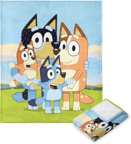 Miniatura 11 de Northwest Manta Bluey con tacto de seda, 46 x 60 pulgadas, Road Trip