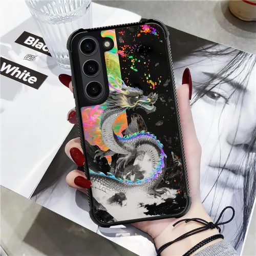 Miniatura 504 de CARLOCA Funda compatible con Samsung Galaxy S22 Ultra, diseño gráfico de Star Howling Wolfs Samsung Galaxy S22 Ultra, diseño gráfico, a prueba