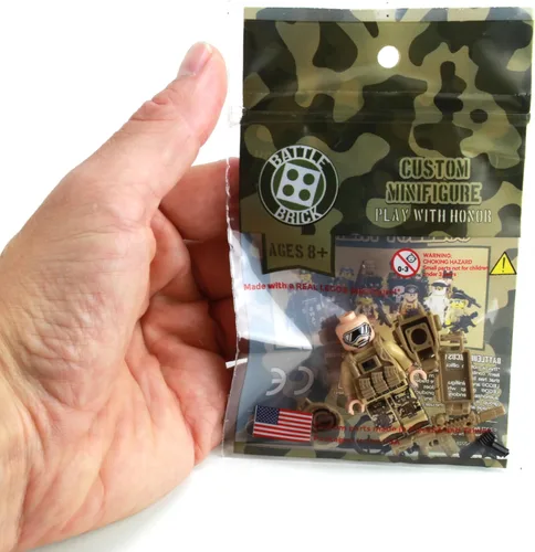 Miniatura 4 de Battle Brick Seal Team Six Commando Custom 1 Minifigura