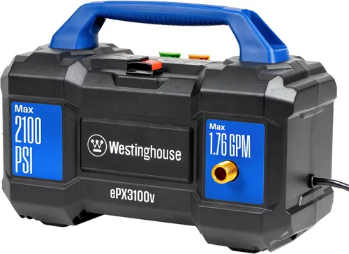 Miniatura 8 de Westinghouse ePX3100v - Lavadora a presión eléctrica, 2100 PSI máximo, 1.76 GPM máximo, asa de transporte incorporada, cañón de espuma desmontable