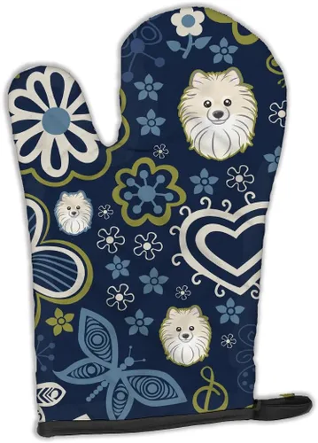 Miniatura 113 de Caroline's Treasures BB4020OVMT Dog House Collection Border Collie - Guante de horno grueso resistente al calor para sartenes calientes y horno