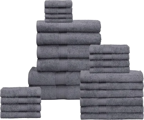 Miniatura 19 de HILLFAIR 600 GSM- 40 x 80 pulgadas- 100% algodón juego de 2 toallas de baño XXL extragrandes- suaves altamente absorbentes toallas de baño jumbo