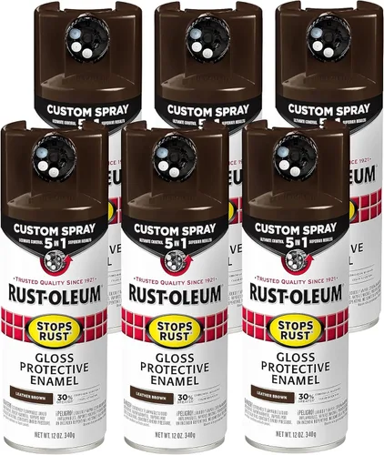 Miniatura 70 de Rust-Oleum 376855 - Pintura en aerosol antióxido personalizada 5 en 1, 12 onzas, color negro mate, (paquete de 1)