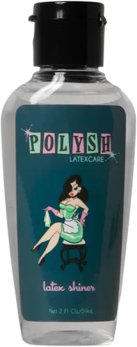 Brillo de ropa de látex – Esmalte de látex de tamaño viaje de 2 fl oz – Brillo de goma a base de silicona para ropa de goma, trajes, guantes –