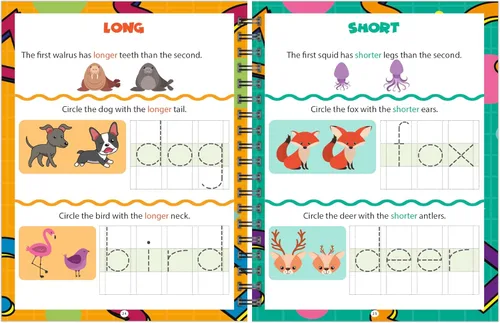 Miniatura 5 de Channie's Libro de actividades de borrado en seco de pre-K, libro de ejercicios preescolar con divertidas actividades educativas de aprendizaje