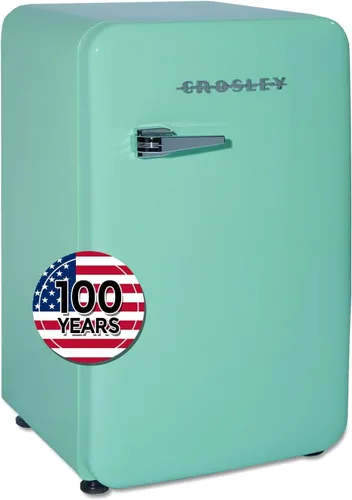 Miniatura 10 de Crosley Mini refrigerador retro de 3.2 pies cúbicos rojo vivo sin congelador, refrigerador compacto para dormitorio, garaje, oficina debajo