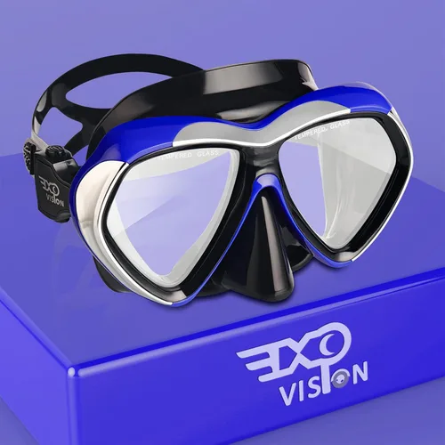 Miniatura 12 de Máscara de buceo para adultos, gafas de esnórquel antivaho de vidrio templado, gafas de natación con cubierta para la nariz, equipo de esnórquel