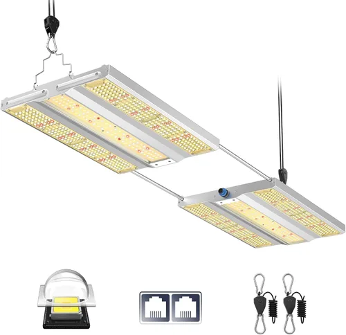 Miniatura 12 de VIPARSPECTRA - Luz LED de cultivo XS1500, con diodos Samsung LM301B (IR incluido) y controlador MeanWell regulable, luz de cultivo de planta
