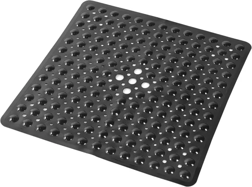 Miniatura 36 de Almohadilla de ducha antideslizante para bañera, 21 x 21 pulgadas, suave, de gran tamaño, lavable a máquina, con orificios de drenaje, ventosa
