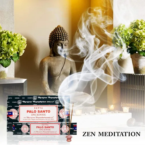 Miniatura 4 de Nag Champa - Paquetes de varillas de incienso enrolladas a mano y no tóxicas, perfectas para meditación y yoga, paquete de regalo de fragancia