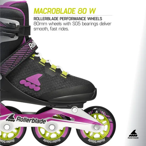 Miniatura 2 de Rollerblade Macroblade 80 - Patines en línea para adultos, para fitness, para mujer, patines Performance