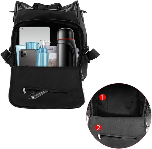Miniatura 5 de Mochila antirrobo, impermeable, casual, de moda, de nailon Oxford, ligera, grande, bolsa de viaje para niñas, niñas, damas, viajes, escuela