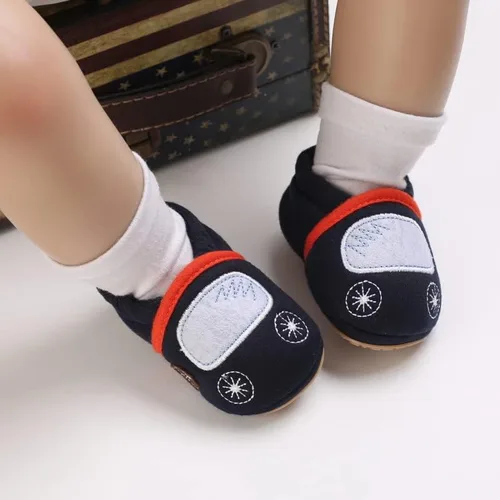 Miniatura 4 de Tenis de suela antideslizante para recién nacidos, pantuflas ajustables de dibujos animados, unisex, para niños y niñas, zapatos para primeros pasos