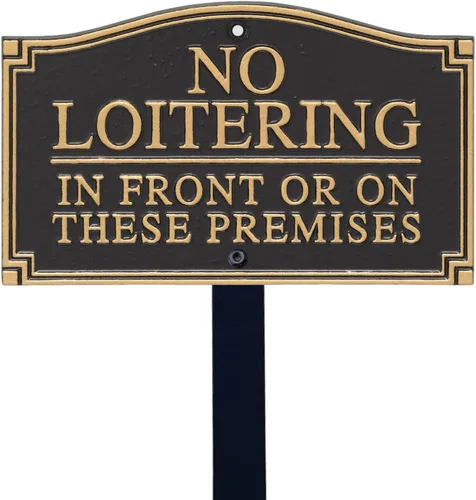 Miniatura 10 de SmartSign Letrero de Propiedad Privada para Patio, Placa de Jardín Sin Solicitar Merodear Traspasar Placa de Aluminio de 5.75" x 9.5" con Estaca