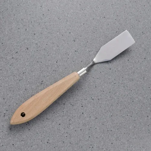 Miniatura 3 de VILLCASE Paleta de artista, espátula de metal, espátula de metal, lona de plástico, masilla de madera, cuchillos de pintura artística, espátula