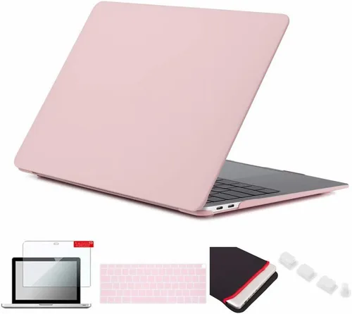 Miniatura 21 de Pack 5 en 1 de carcasa para MacBook Air, de Se7enline, de plástico duro, tacto suave, con protector de teclado de silicón, protector de pantalla