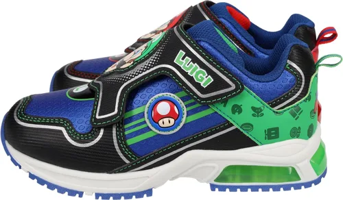 SUPER MARIO Brothers Mario and Luigi - Tenis para niños, tenis iluminados, tenis mixtos, talla 11 a 3 para niños
