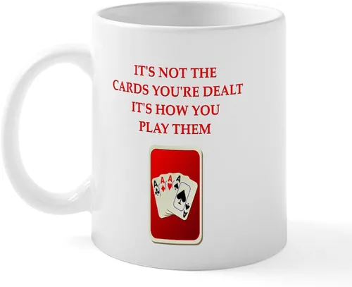 Miniatura 55 de CafePress Euchre Champ Mugs Taza de café de cerámica de 11 oz (11.0 fl oz)