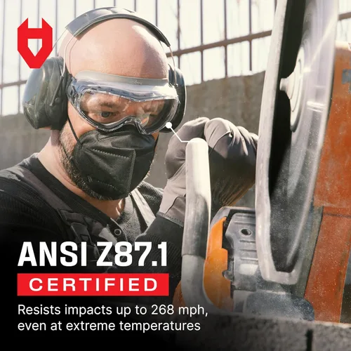 Miniatura 8 de NoCry Gafas de seguridad antivaho para hombres y mujeres con revestimiento antiarañazos de alta calidad, gafas de laboratorio panorámicas