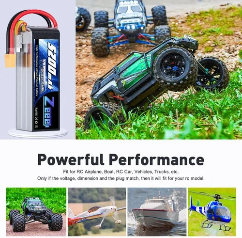 Miniatura 5 de Zeee 6S Lipo Batería 5200mAh 22.2V 120C Soft Case Lipo con conector XT90 Batería RC para coche RC, camión, avión, helicóptero, quadcoptero, barco