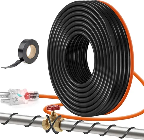 Miniatura 13 de Heat Tape - Cable de calefacción de deshielo, para tubos de metal o plástico, para proteger tuberías de agua contra la congelación, temperatura
