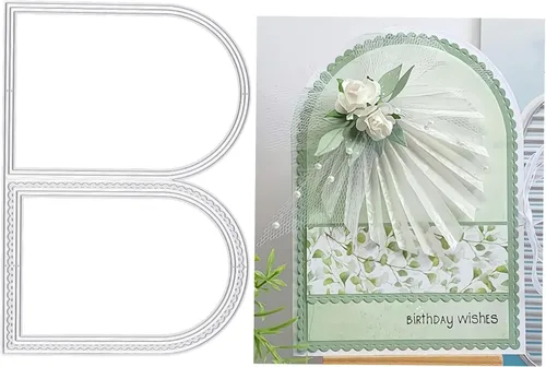 Troqueles de metal para arco de boda para hacer tarjetas, plantillas de corte para álbumes de recortes, álbum de fotos, papel decorativo, plantilla