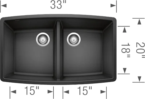 Miniatura 3 de Fregadero Blanco Performa Silgranit II Cascada., 440069