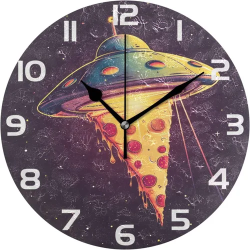 Miniatura 31 de ALAZA Reloj de pared con diseño de pájaro en la rama 3D que no hace tictac, para dormitorio, cocina, sala de estar, escuela, oficina, dorado