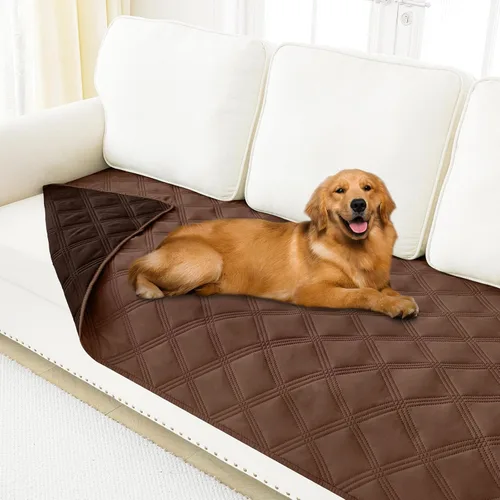 Miniatura 11 de Smiry Funda Impermeable para Cama de Perro, Manta Suave Reversible para Mascotas, Lavable a Prueba de Fugas para Gatos y Perros, Funda para Sofá