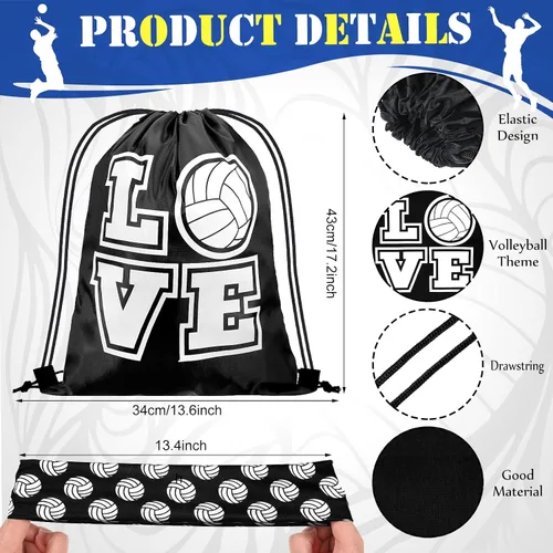 Miniatura 4 de Yinder 4 piezas de rodillera de voleibol y manga para brazo Accesorios de voleibol Incluye funda para el antebrazo, codera, guardamuñeca