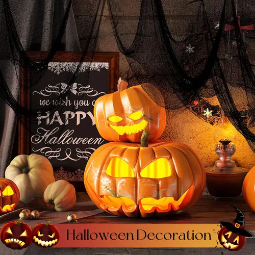 Miniatura 4 de Yobbai Paquete de 6 telas espeluznantes negras – Decoraciones de Halloween – Tela de algodón de 30 x 72 pulgadas – Tela espeluznante para casa