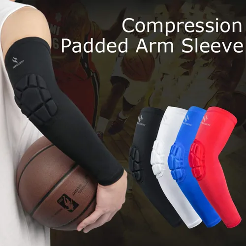 Miniatura 8 de 2 piezas acolchadas coderas de compresión para brazo de apoyo protector