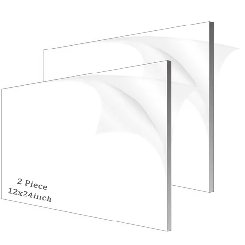 Miniatura 16 de 2 piezas de hojas de acrílico de 1/8" de espesor (3mm) de plexiglás transparente fundido de 12” x 16” con papel protector para letreros, proyectos