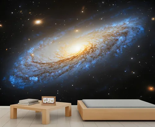 Miniatura 10 de Mural de lobo azul, papel tapiz de animales misteriosos, decoración del hogar de estética oscura, mural de pared de animales salvajes, murales
