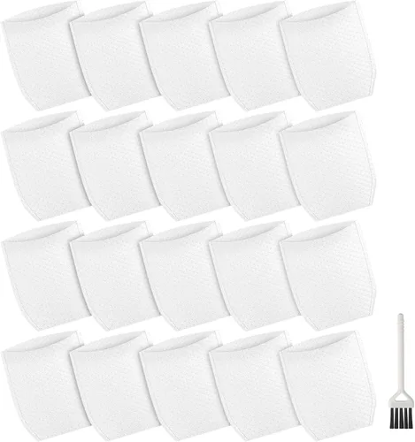 Miniatura 8 de Filtro de vacío de tela de repuesto compatible con Makita T-03193, XLC02, LC01, BCL180W aspiradora, blanco, 10 paquetes