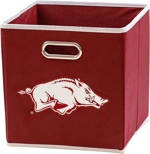 Miniatura 29 de Franklin Sports Cubos de almacenamiento de tela del equipo universitario de la NCAA hechos para adaptarse a organizadores de almacenamiento