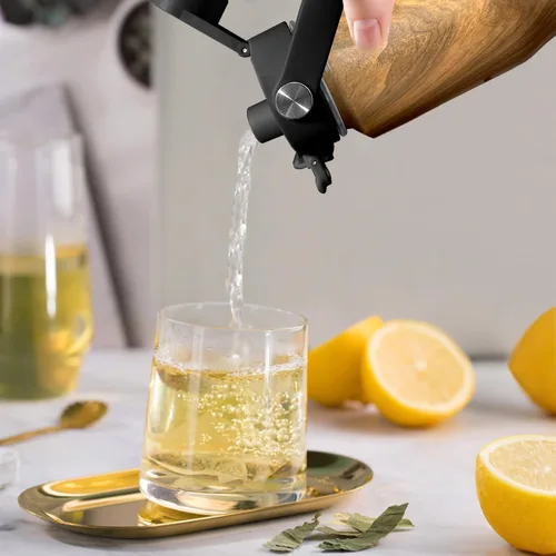Miniatura 6 de SENDESTAR Botella de agua de 32 onzas de boca ancha de acero inoxidable aislada al vacío, doble pared con tapas de pajilla, cabe en cualquier Madera
