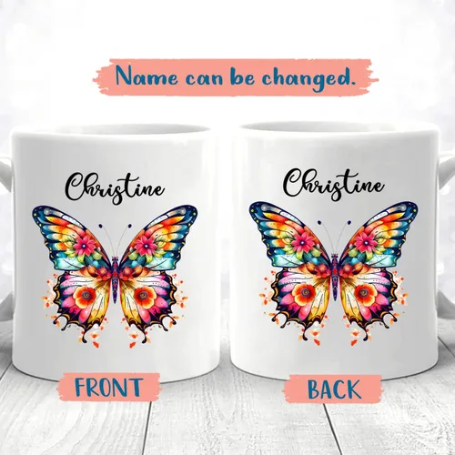 Miniatura 2 de Taza de cerámica personalizada con nombre – Taza de café personalizada regalo para amigos, compañeros de trabajo, cumpleaños, taza de viaje