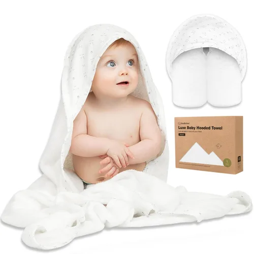 Miniatura 21 de KeaBabies Toalla de bebé con capucha para recién nacido, viscosa derivada de bambú, toallas de baño grandes con capucha para niños, niñas, niños