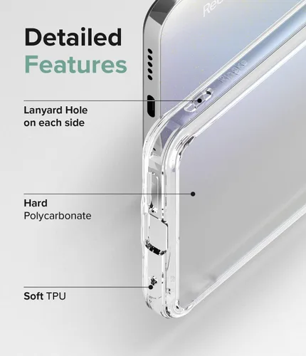 Miniatura 6 de Ringke Fusion - Funda compatible con Redmi Note 11/11S 4G (6.43 pulgadas), parte trasera dura mate translúcida, a prueba de golpes, funda protectora